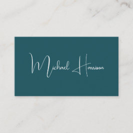 Cartão De Visita Código QR Professional de Script de Assinatura Mod