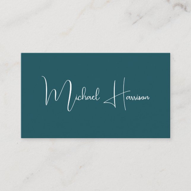 Cartão De Visita Código QR Professional de Script de Assinatura Mod (Frente)