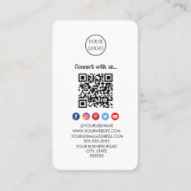 Código Qr Professional Mídia social Conecte-se con