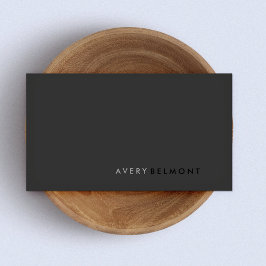 Cartão De Visita Código QR Professional preto simples moderno