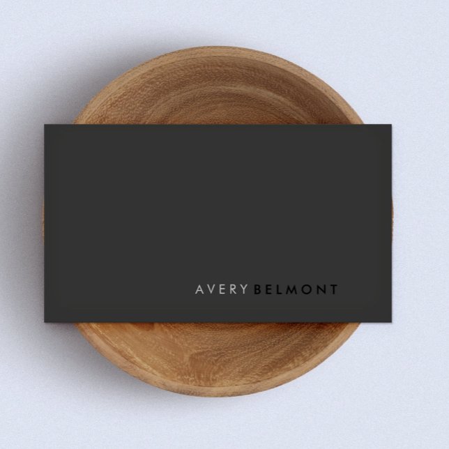 Cartão De Visita Código QR Professional preto simples moderno (Criador carregado)