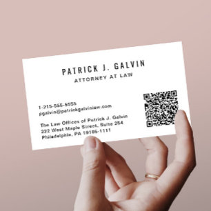 Cartão De Visita Código QR profissional