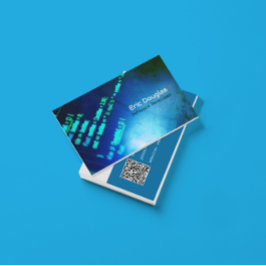 Cartão De Visita Código QR Profissional de Tecnologia de Software M