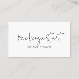 Cartão De Visita Código QR profissional mínimo moderno simples