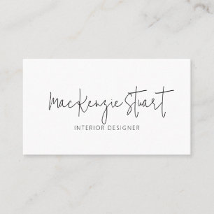 Cartão De Visita Código QR profissional mínimo moderno simples