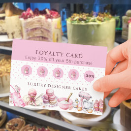 Cartão De Visita Código QR Promocional de Fidelidade para Confeitei
