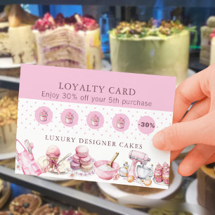 Cartão De Visita Código QR Promocional de Fidelidade para Confeitei