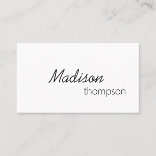 Cartão De Visita Código QR Simples Mínimo Profissional Moderno