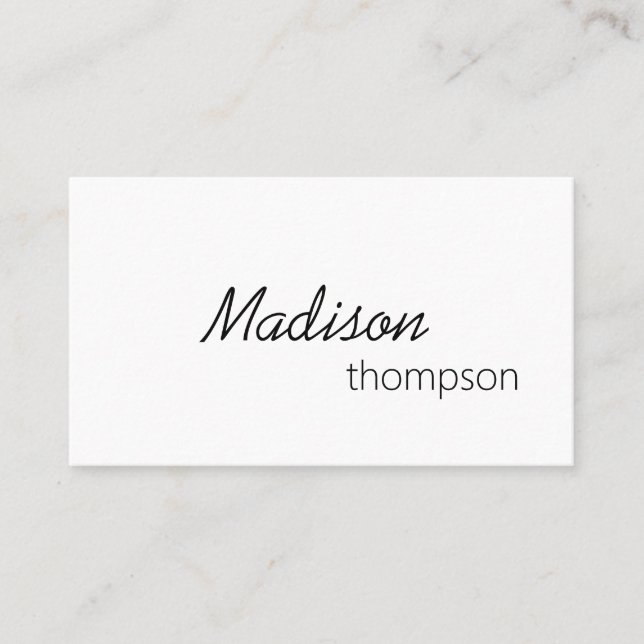 Cartão De Visita Código QR Simples Mínimo Profissional Moderno (Frente)