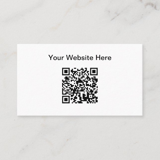 Cartão De Visita Código QR Simples Site Promocional (Frente)