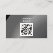 Código Qr Sombreado Moderado de Neat Preto Moderno