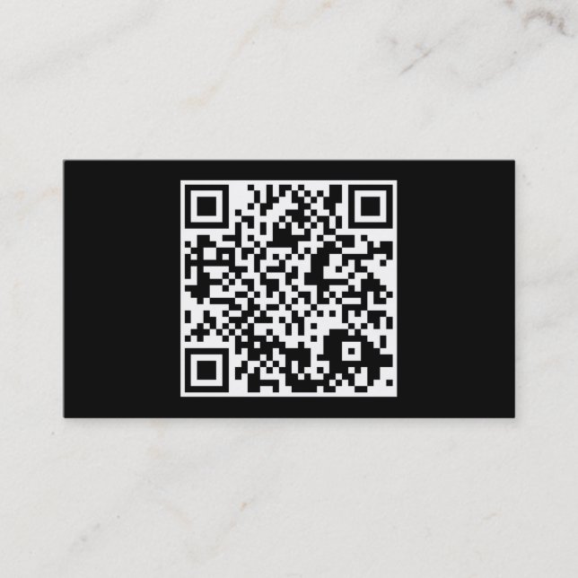 Cartão De Visita código simples de QR (Frente)