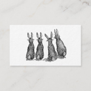 Cartão De Visita Coelhos de Páscoa de fazendas