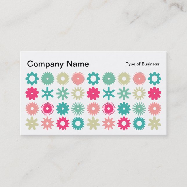 Cartão De Visita Cogs - Cores 01 (Frente)