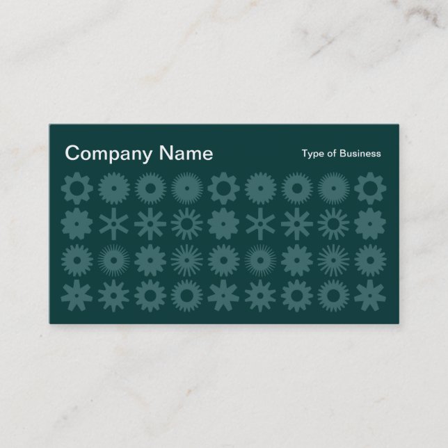 Cartão De Visita Cogs - Sombras do Verde 03 (Frente)