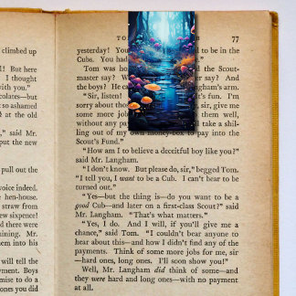 Cartão De Visita Cogumelos do Rio Folheando Marcadores