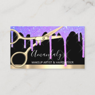 Cartão De Visita Coiffeur de Coletor de Hairdresser Hair Stylist