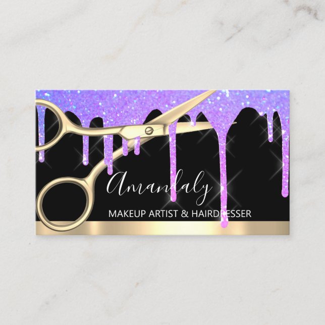 Cartão De Visita Coiffeur de Coletor de Hairdresser Hair Stylist (Frente)