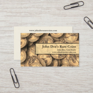 Cartão De Visita Coin Dealer Business Card
