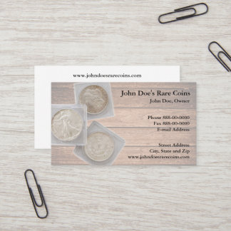Cartão De Visita Coin Dealer Business Card