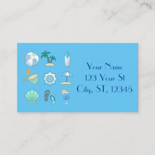 Cartão De Visita Coisas da vida na praia Thunder_Cove