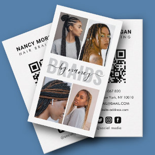 Cartão De Visita Colagem de Fotografias de Script de Travagem de Ca