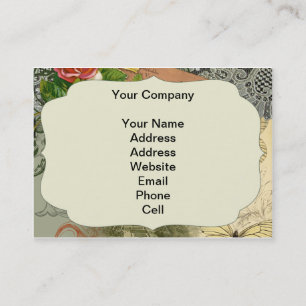 Cartão De Visita Colagem de Viagem da Vintage Eiffel Tower Paris Fr