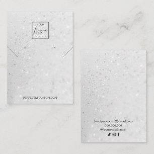 Cartão De Visita Colar Holográfico da Prata