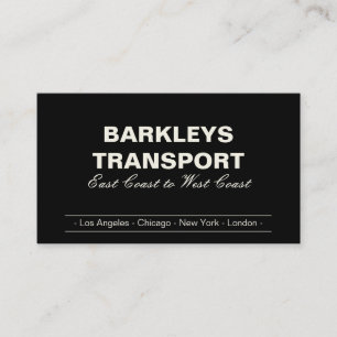 Cartão De Visita Colchetes mínimos Creme/Preto