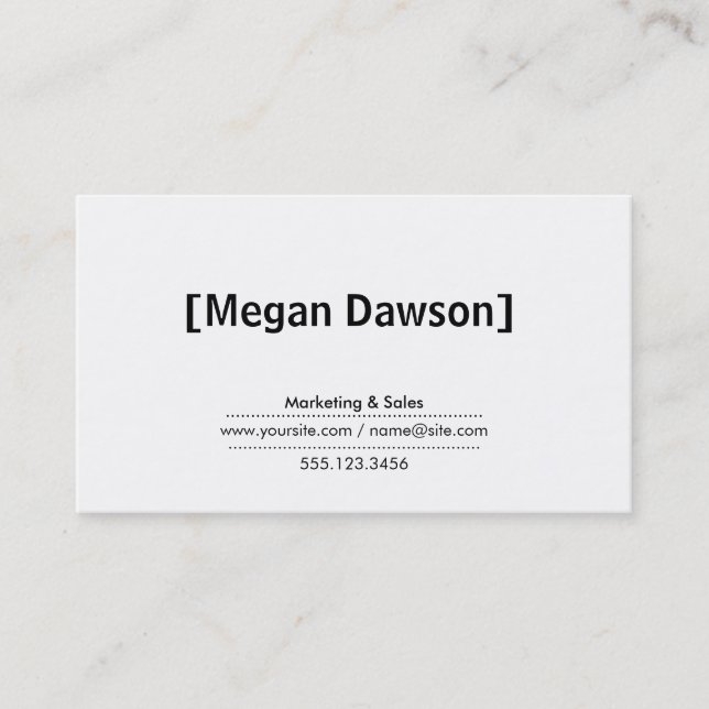 Cartão De Visita Colchetes (preto) (Frente)