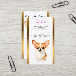 Cartão De Visita Coleção de Luxo Personalizada de Higiene Canina Te