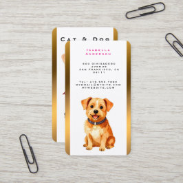 Cartão De Visita Coleção Elegante Ouro Personalizada de Higiene par