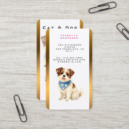 Cartão De Visita Coleção Personalizada de Luxo para Cães Tendência