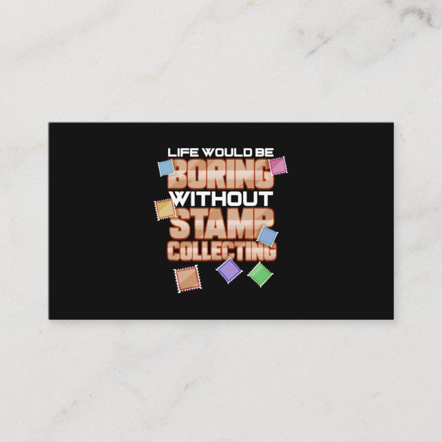 Cartão De Visita Coletor de Carimbo Presente para Coleta de Carimbo (Frente)