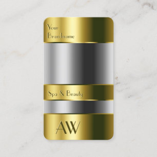 Cartão De Visita Colher Olhos Recipientes Dourados Vidro Óptica Mon