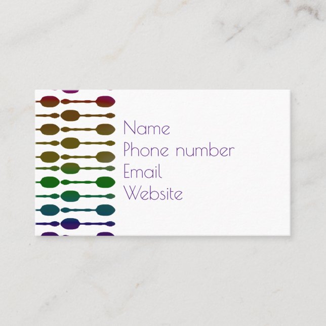 Cartão De Visita Colheres (Frente)