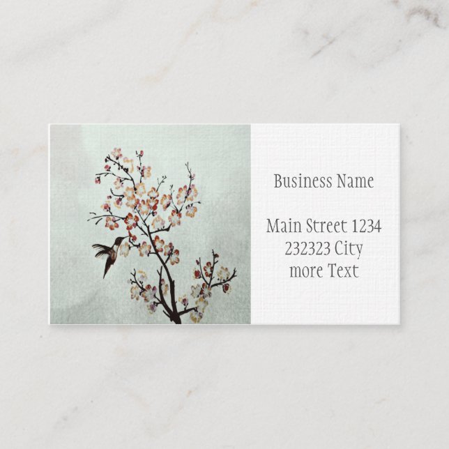 Cartão De Visita colibri (Frente)