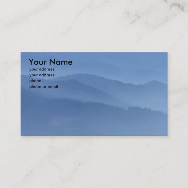 CARTÃO DE VISITA COLINAS AZUIS #1 (Frente)