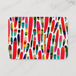 Cartão De Visita Collaged Color Splash 150222