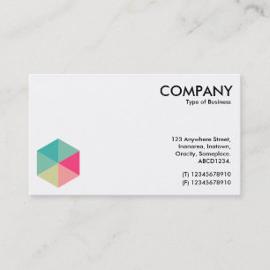 Cartão De Visita Color Hexagon 02