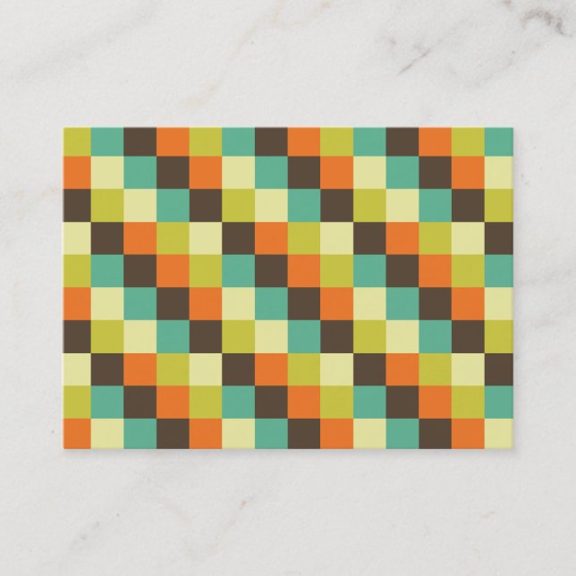 Cartão De Visita Color Squares 014 (Frente)