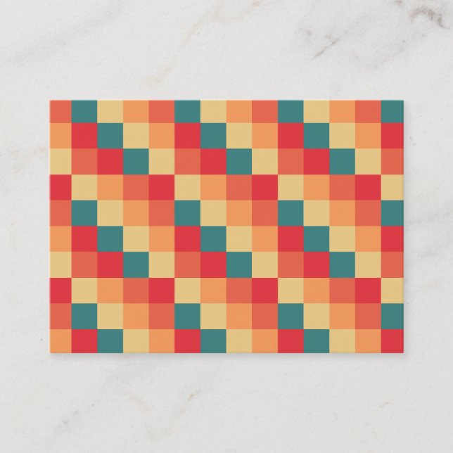 Cartão De Visita Color Squares 017 (Frente)