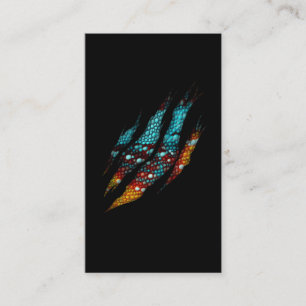 Cartão De Visita Colorida Chameleon Skin