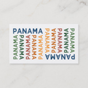 Cartão De Visita Colorido bonito de Panamá