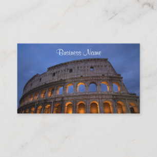 Cartão De Visita Colosseum romano na noite