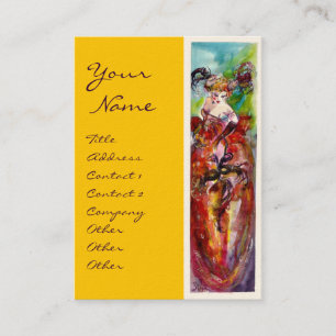 Cartão De Visita COLUMBINE / Designer de Moda,Artes de Execução