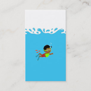 Cartão de visita com barra de água