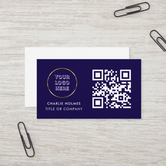 Cartão de Visita com Código QR  (Frente/Verso In Situ)