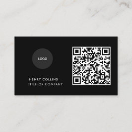 Cartão de Visita com Código QR | Design Moderno Pr