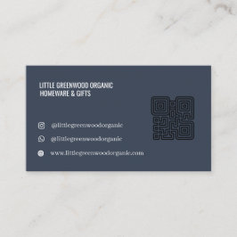 Cartão de Visita com Código QR | Rosa Feminino Mod